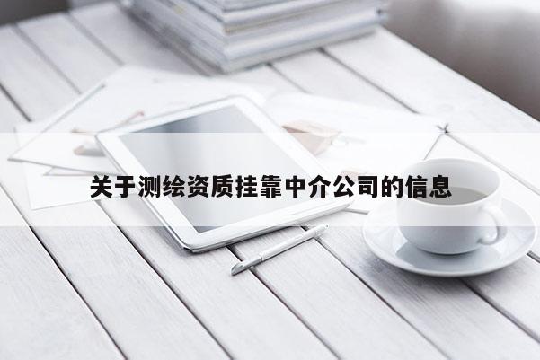 关于测绘资质挂靠中介公司的信息