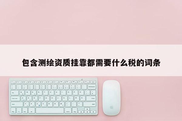 包含测绘资质挂靠都需要什么税的词条