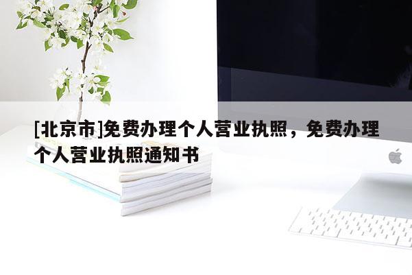 [北京市]免费办理个人营业执照，免费办理个人营业执照通知书