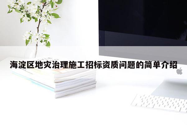 海淀区地灾治理施工招标资质问题的简单介绍