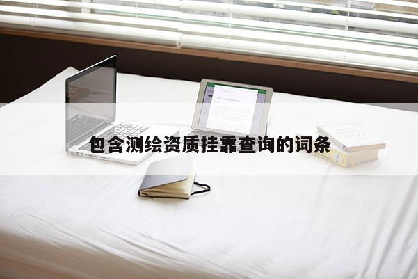 包含测绘资质挂靠查询的词条
