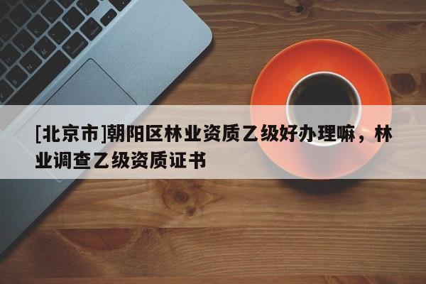 [北京市]朝阳区林业资质乙级好办理嘛，林业调查乙级资质证书